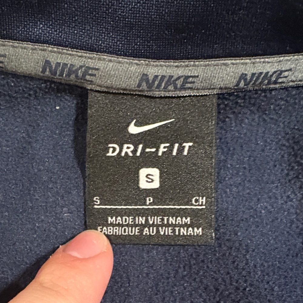 Nike Dark Blue Quarter-Zip Pullover - Picture 2 of 7